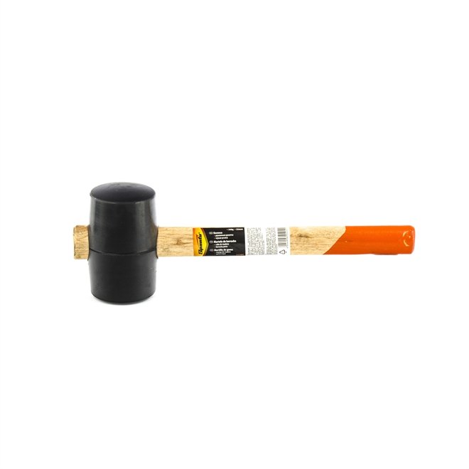 Киянка 340 гр, черная резина, обратная деревянная ручка, "SPARTA" /111405