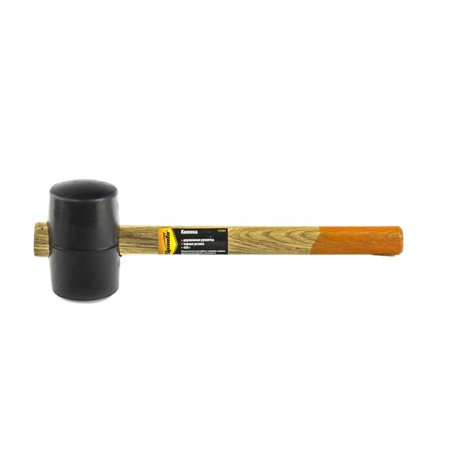 Киянка 450 гр, черная резина, обратная деревянная ручка, "SPARTA" /111505