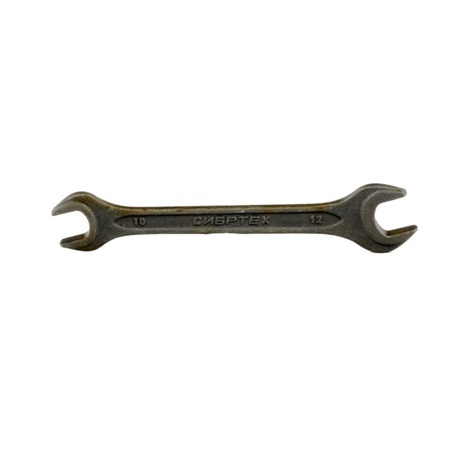 Ключ рожковый, 10 x 12 мм, CrV, фосфатированный, 