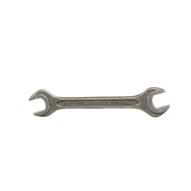 Ключ рожковый,14 х 15 мм, CrV, фосфатированный, "СИБРТЕХ" /14326