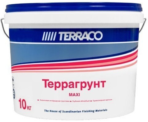 Грунт глубокого проникновения, для фасадных и внутренних работ "TERRACO" Terragrunt Maxi (Maxiprim), 18 кг