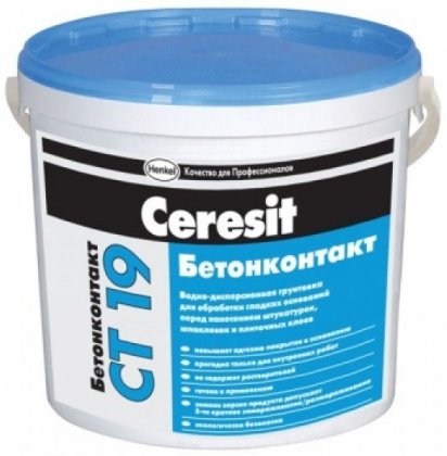 Грунтовка-бетоноконтакт Ceresit СТ 19, 15кг