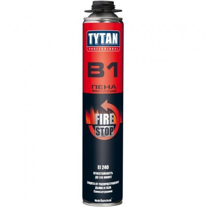 Пена монтажная огнестойкая "TYTAN Professional В1", 750 мл / 21154