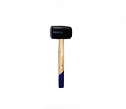 Киянка 340 гр, черная резина, деревянная ручка, "888" /6821550