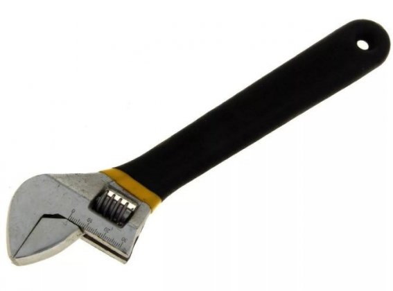 Ключ разводной, 150мм (макс. 20мм), CrV, обливная рукоятка, "888" /6833206