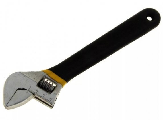 Ключ разводной, 250мм (макс. 30мм), CrV, обливная рукоятка, "888" /6833210