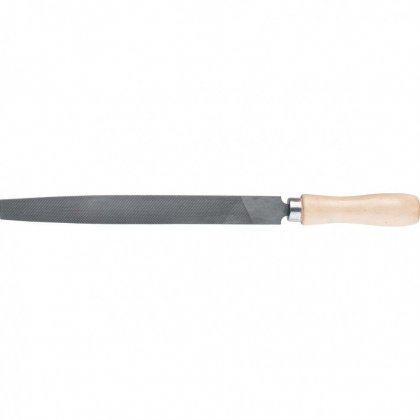 Напильник, 250мм, плоский, деревянная ручка "СИБРТЕХ" /16229