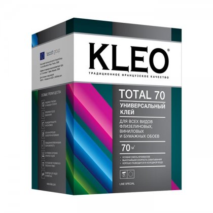 Клей для обоев "KLEO" TOTAL 70 универсальный, 500 гр.