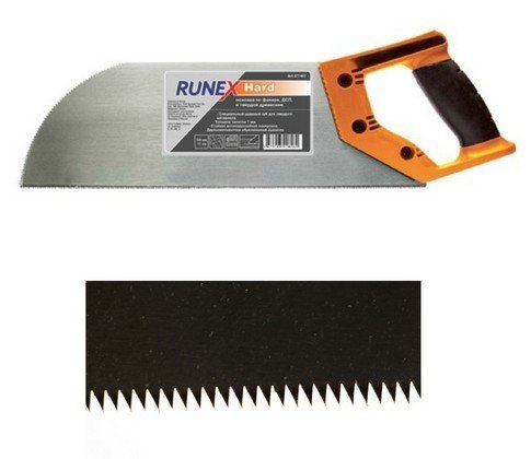Ножовка по фанере и ДСП 300мм зуб 13 Runex / 577407