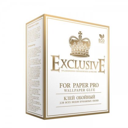 Клей для обоев "Exclusive PRO" бумажный 250 гр.