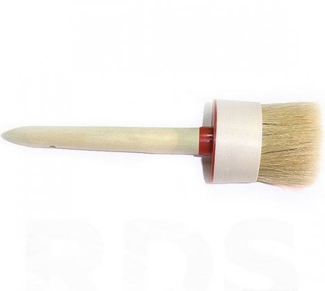 Кисть круглая, №22 (70мм), натуральная щетина, деревянная ручка, стандарт, "EcoRank" /ER11313