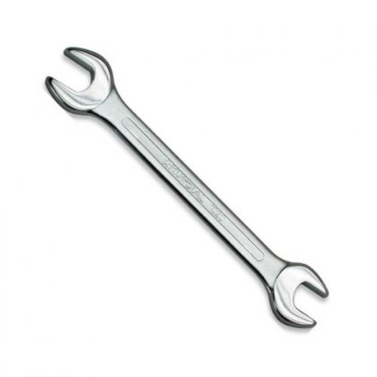 Ключ рожковый, 10 х 11 мм, кован., хромир., сталь-CrV 